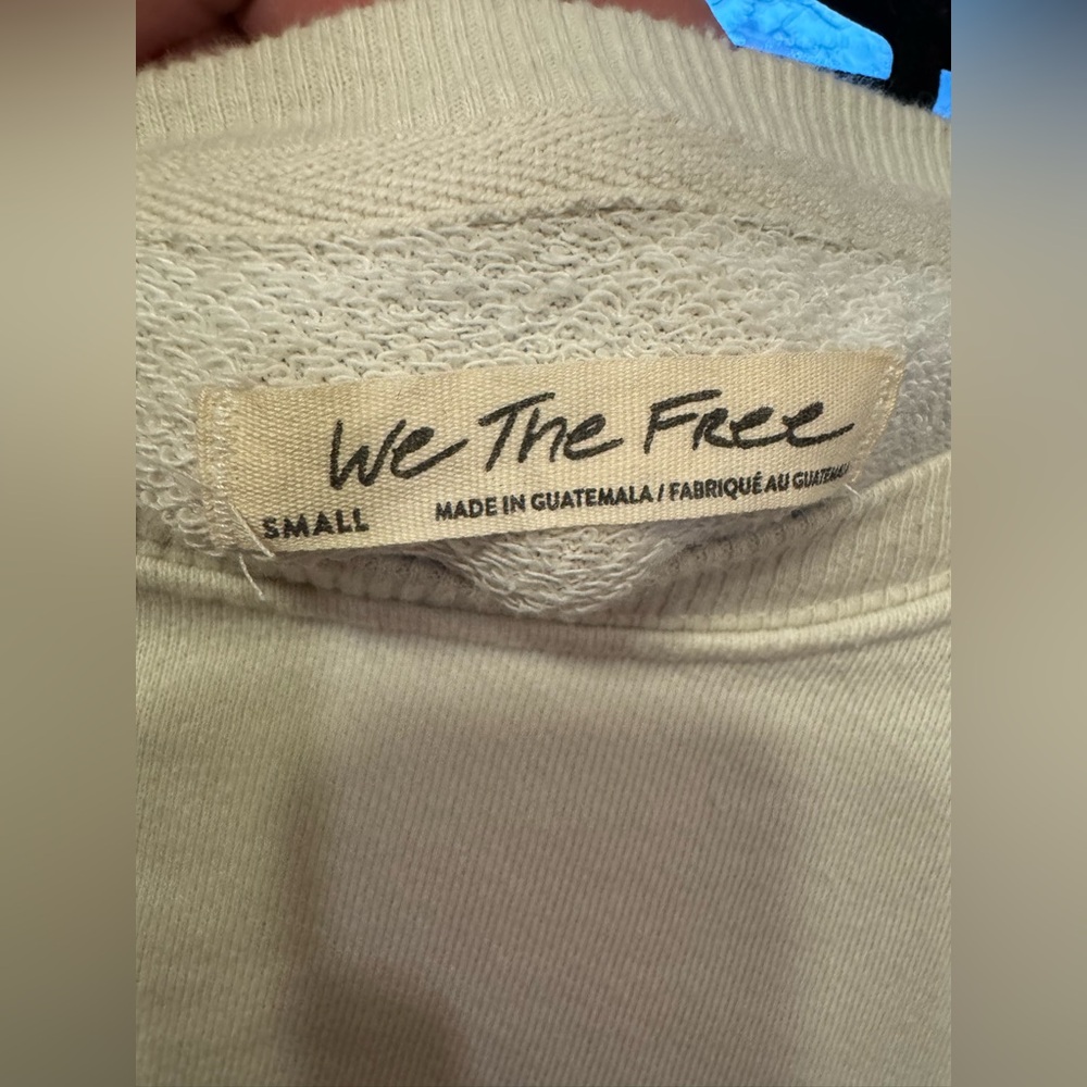 NWOT Free People We The Free Camden Sweatshirt - grey opal - Small *IR* - Picture 8 of 9